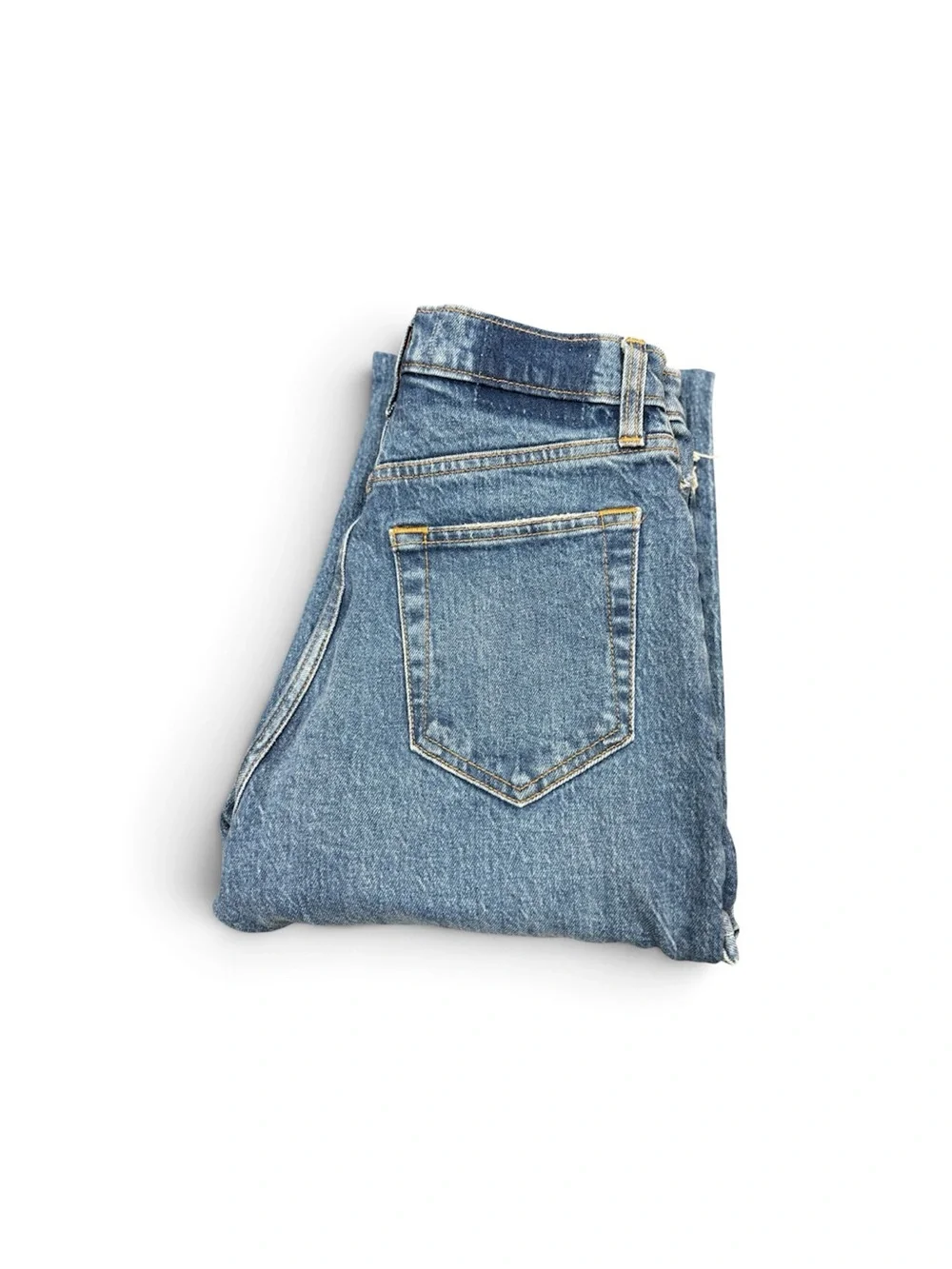 Abercrombie & Fitch Light Blue High-Rise Distressed Jeans